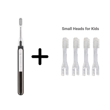 Kids Toothbrush + 4 Replacement Heads | No Toothpaste Needed | SOLADEY